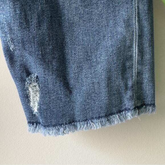 Hudson Nico Straight Jeans Blue Classic Denim distressed cotton blend stretch 27 - Picture 4 of 13